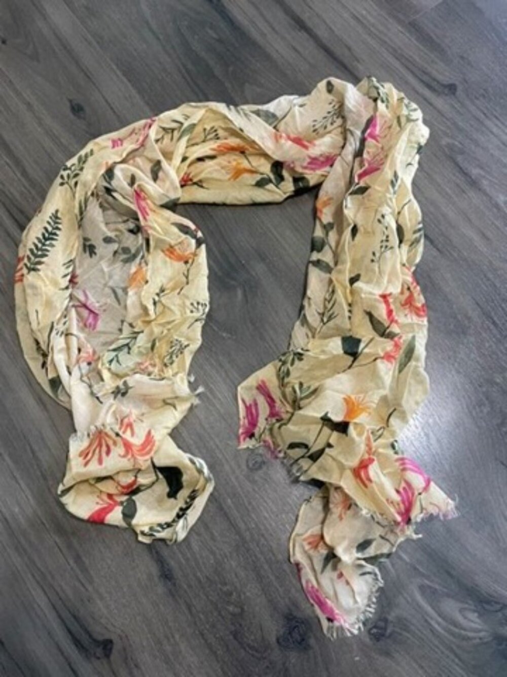 Honeysuckle Floral Scarf